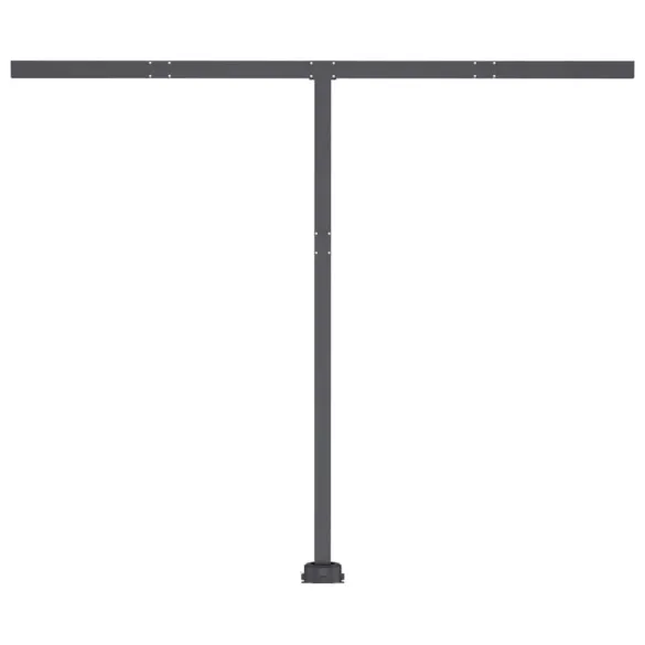 Copertină retractabilă manual cu LED albastru și alb 300x250 cm