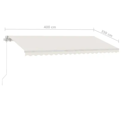 Copertină Retractabilă Manual 4x3.5m - Livrare Gratuită