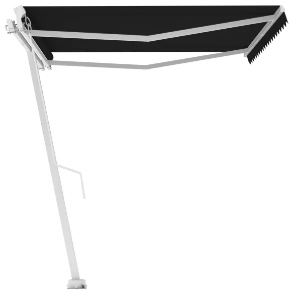 Copertină Retractabilă Manual Antracit 400x350 cm - Livrare Gratuită