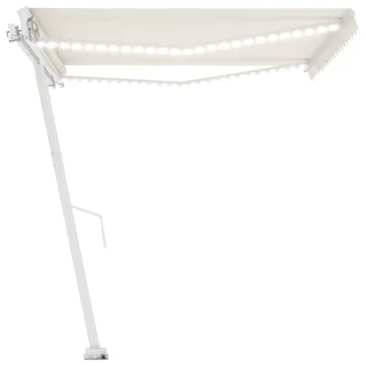 Copertină retractabilă cu LED pentru terasă - 400x350 cm