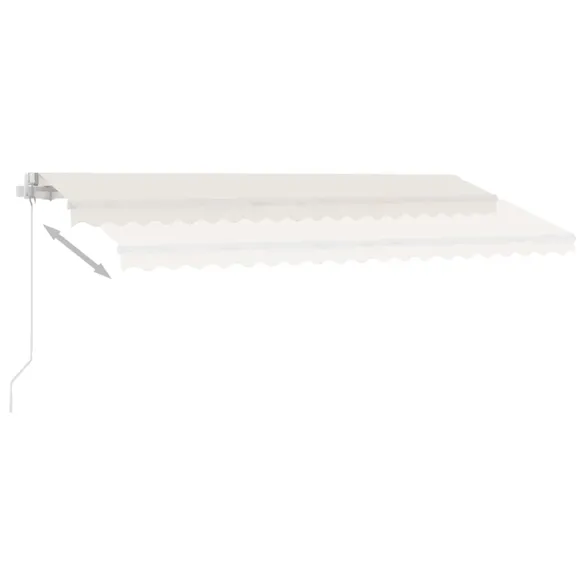 Copertină retractabilă cu LED pentru terasă - 400x350 cm