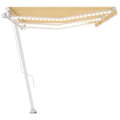 Copertină retractabilă cu LED pentru terasă - 600x350 cm