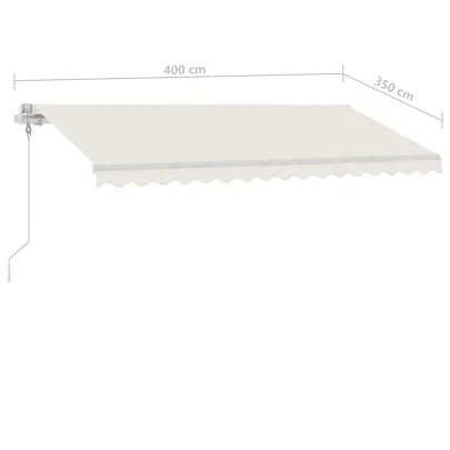 Copertină Automată Retractabilă Exterior 4x3.5m - Crem