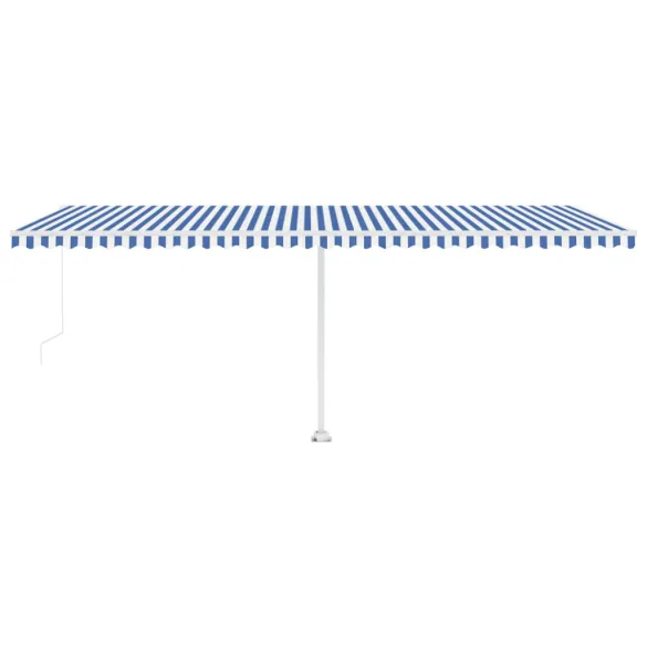 Copertină retractabilă manuală cu LED-uri | 600x350 cm
