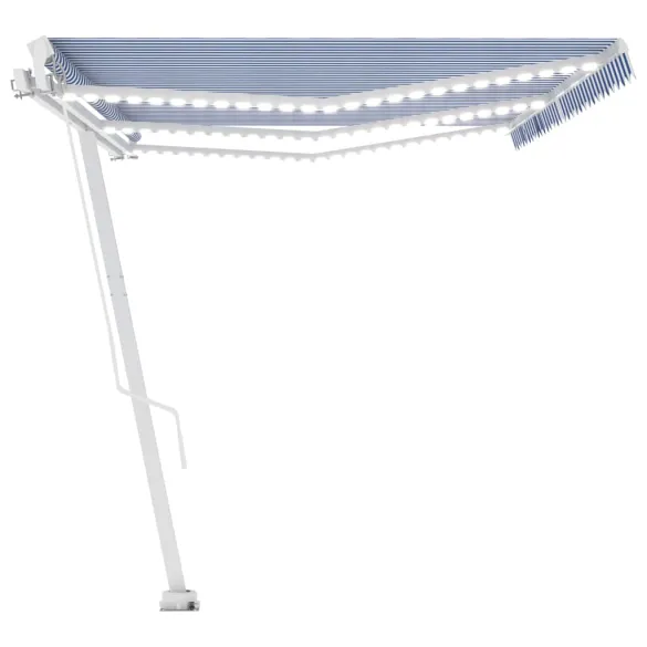 Copertină retractabilă manuală cu LED-uri | 600x350 cm