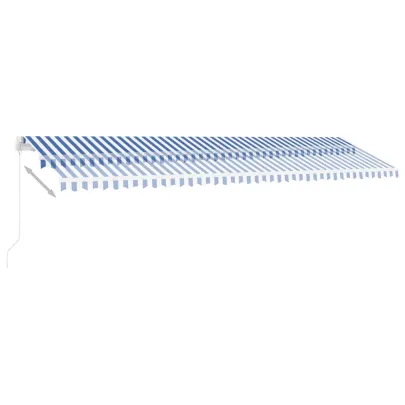 Copertină retractabilă manuală cu LED-uri | 600x350 cm