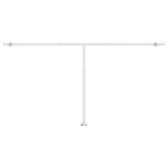 Copertină retractabilă manual 600x350 cm - Albastru/Alb