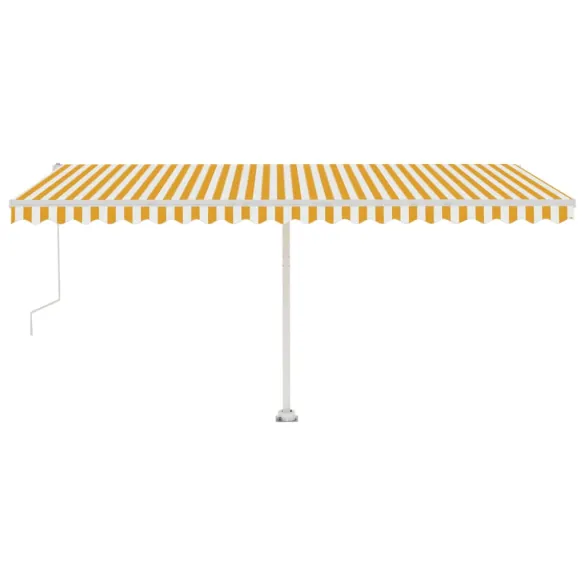 Copertină Automată cu LED și Senzor Vânt - 5x3.5m | Comandă Acum