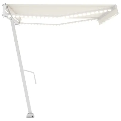 Copertină Automată cu Senzor Vânt și LED - 5x3.5m | Livrare Gratuită