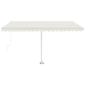 Copertină Retractabilă Manual Crem 450x350 cm - Livrare Gratuită 2