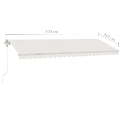 Copertină Automată Retractabilă 5x3.5m - Livrare Gratuită