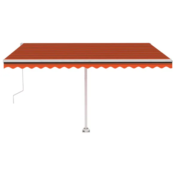 Copertină Retractabilă Automată Portocaliu-Marou 450x350cm