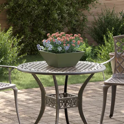 Set Ghivece Metalice Grădină 35x35 cm - Livrare Gratuită