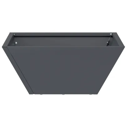 Set Ghiveci Metalic Exterior 5 bucăți - Antracit