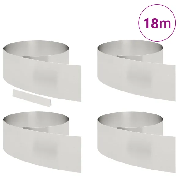 Barieră Grădină Argintie - Delimitare Perfectă pentru Gazon