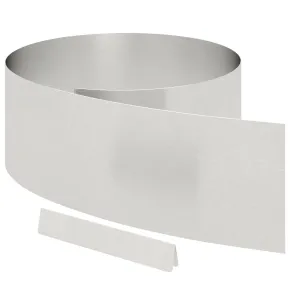 Barieră Grădină Argintie Oțel Inoxidabil 450x25cm 2