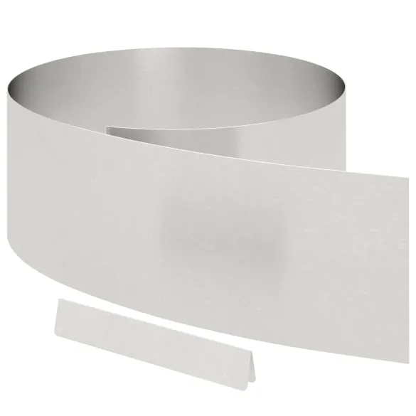 Barieră Grădină Argintie Oțel Inoxidabil 450x25cm