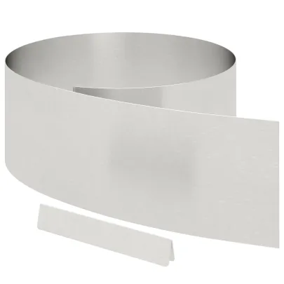 Barieră Grădină Argintie Oțel Inoxidabil 450x25cm