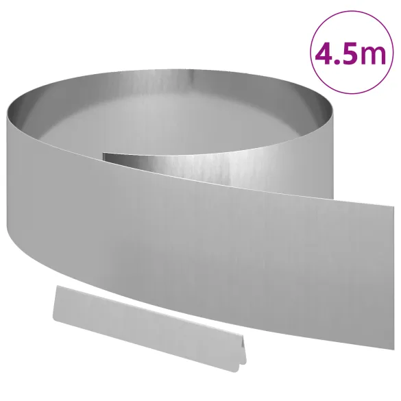 Barieră Grădină Oțel Galvanizat 450x20 cm - Livrare Gratuită