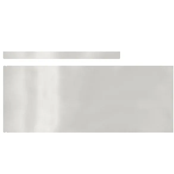 Barieră Grădină Argintiu 4 Buc | Delimitare Gazon Rezistentă