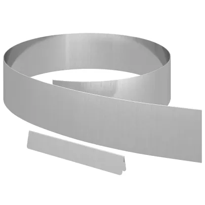 Barieră Gazon Argintiu | Oțel Galvanizat | Livrare Gratuită