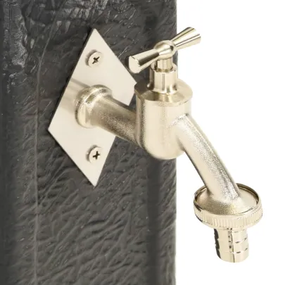 Rezervor Grădină cu Robinet Antracit Aspect Piatră