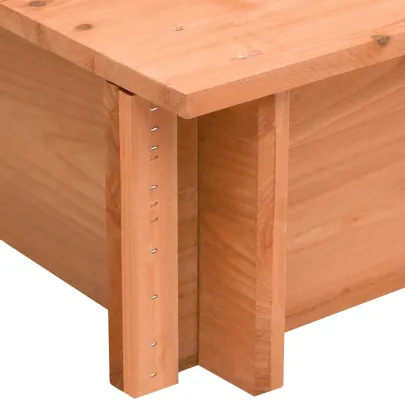 Cutie de Nisip cu Acoperiș din Lemn - 112x112 cm - Livrare Gratuită