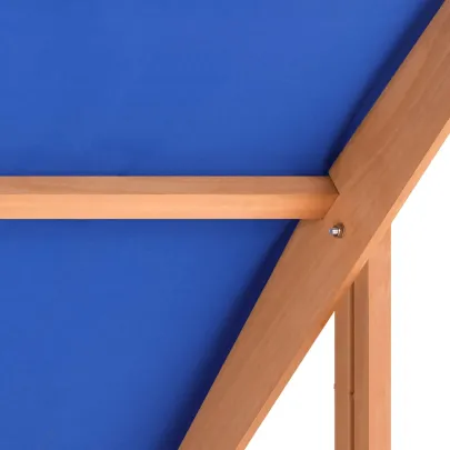 Cutie de Nisip cu Acoperiș din Lemn - 112x112 cm - Livrare Gratuită