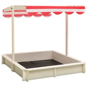 Cutie de Nisip cu Acoperiș UV50 - Lemn Brad - Livrare Gratuită