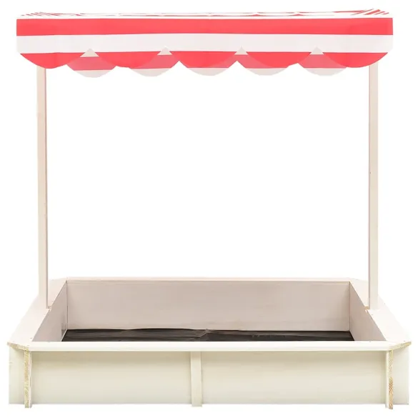 Cutie de Nisip cu Acoperiș UV50 - Lemn Brad - Livrare Gratuită