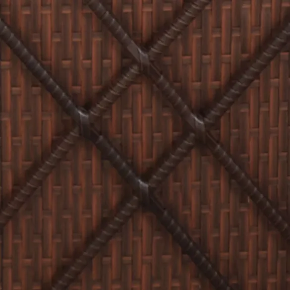 Șezlong cu Masă de Ceai - Ratán Poli - Maro | Livrare Gratuită