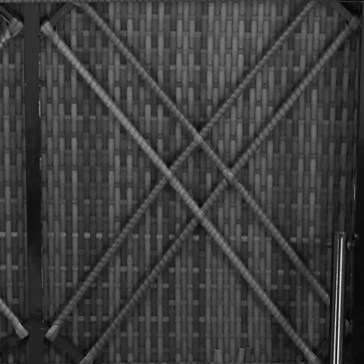 Șezlong cu Măsuță de Ceai - Poliratan Rezistent - Gri