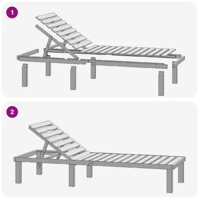 Șezlong Lemn de Pin - Livrare Gratuită și Plată la Livrare