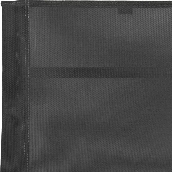 Șezlong de plajă negru - Oțel și textilenă | Livrare gratuită