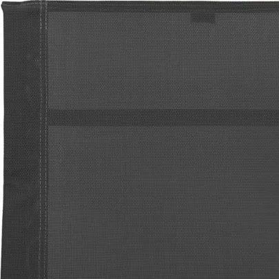 Șezlong de plajă negru - Oțel și textilenă | Livrare gratuită