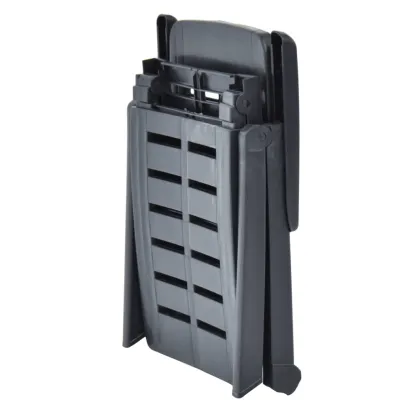 Șezlong Pliabil Antracit - Plastic Rezistent la Intemperii