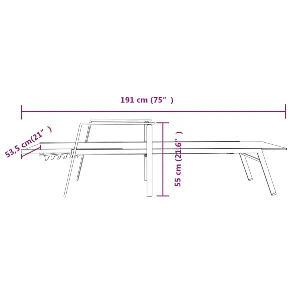 Șezlong Exterior Crem - Reglabil și Rezistent Șezlong Exterior Crem - Reglabil și Rezistent