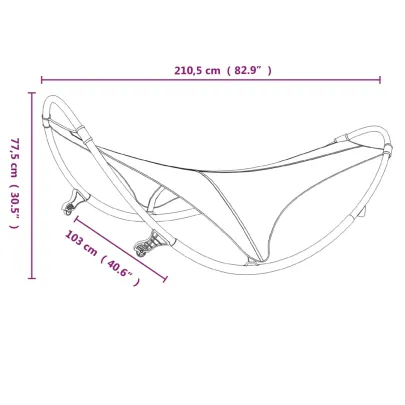 Șezlong Balansoar Gri cu Răsturnare - Livrare Gratuită