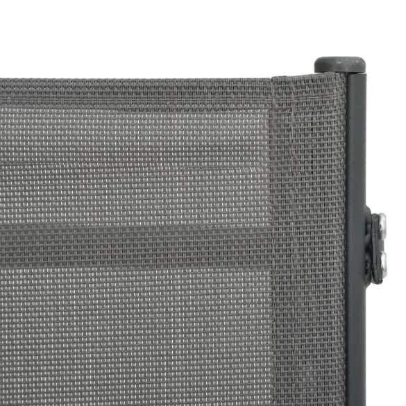 Șezlonguri Exterior - Set 2 Buc, Textilă și Oțel | Livrare Gratuită