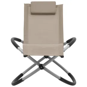 Șezlong Copii Gri Taupe - Oțel | Livrare Gratuită 2