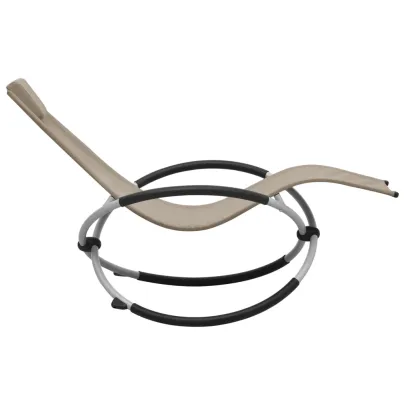 Șezlong Copii Gri Taupe - Oțel | Livrare Gratuită