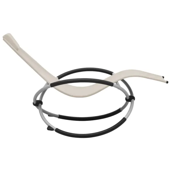 Șezlong Copii Crem - Oțel Rezistent - Livrare Gratuită