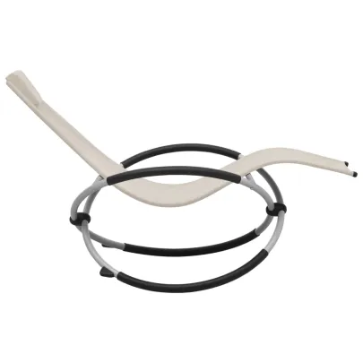 Șezlong Copii Crem - Oțel Rezistent - Livrare Gratuită