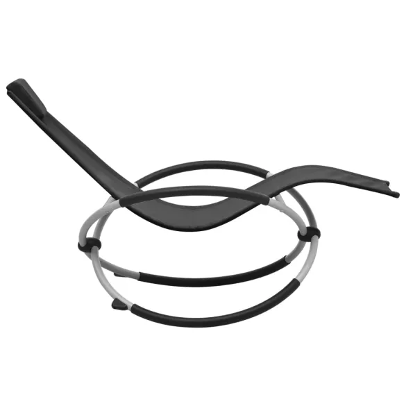 Șezlong Copii Negru - Oțel | Livrare Gratuită