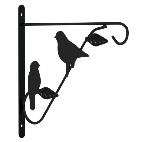 Suporturi Jardiniere Suspandate 4 buc - Oțel Negru - Livrare Gratuită Suporturi Jardiniere Suspandate 4 buc - Oțel Negru - Livrare Gratuită