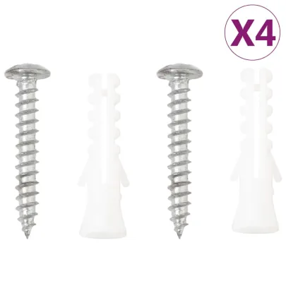 Suporturi Jardiniere Suspandate 4 buc - Oțel Negru - Livrare Gratuită