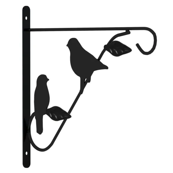 Suporturi Jardiniere Suspendate Negru Oțel - 4 bucăți Suporturi Jardiniere Suspendate Negru Oțel - 4 bucăți