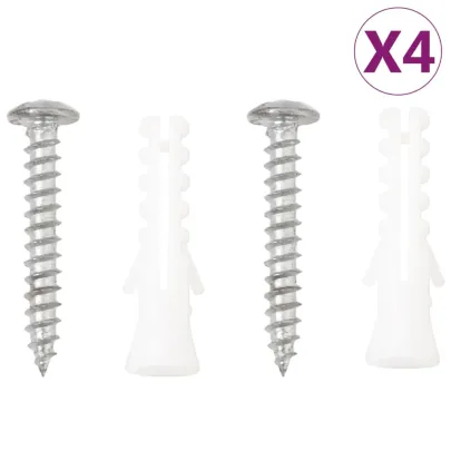 Suporturi Jardiniere Suspendate Negru Oțel - 4 bucăți