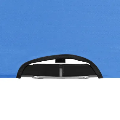 Șezlong Pliabil 2 Persoane - Albastru, Oțel | Livrare Gratuită