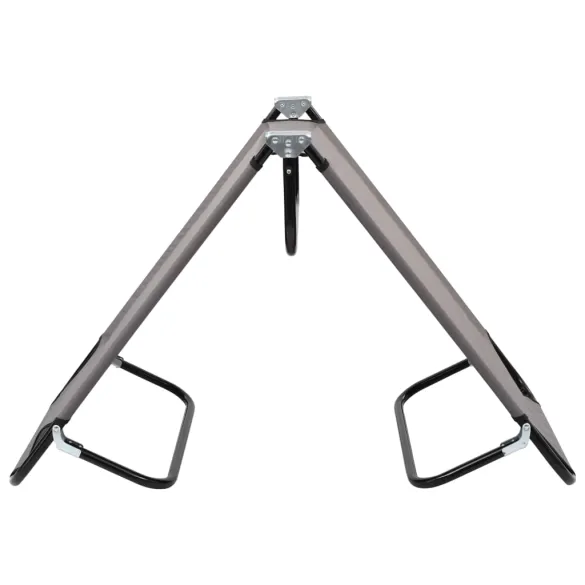 Șezlong Pliabil Gri - Oțel | Livrare Gratuită